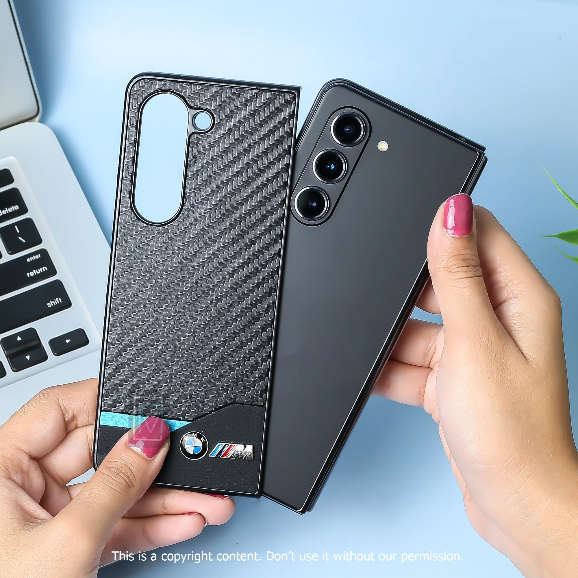 Galaxy Z Fold5 BMW Carbon Fiber Case - Image 7