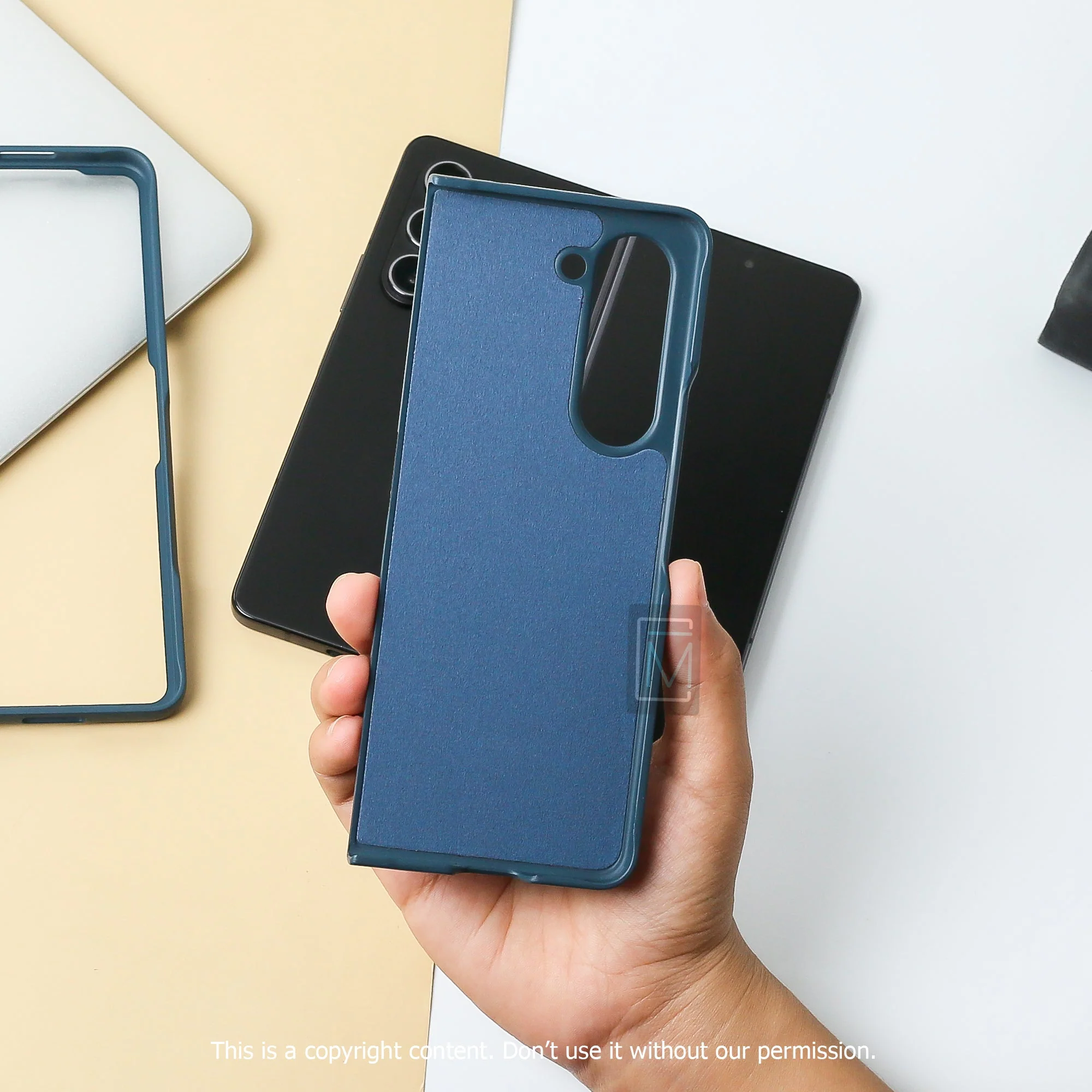 Galaxy Z Fold5 Classy Leather Hybrid Case - Image 9