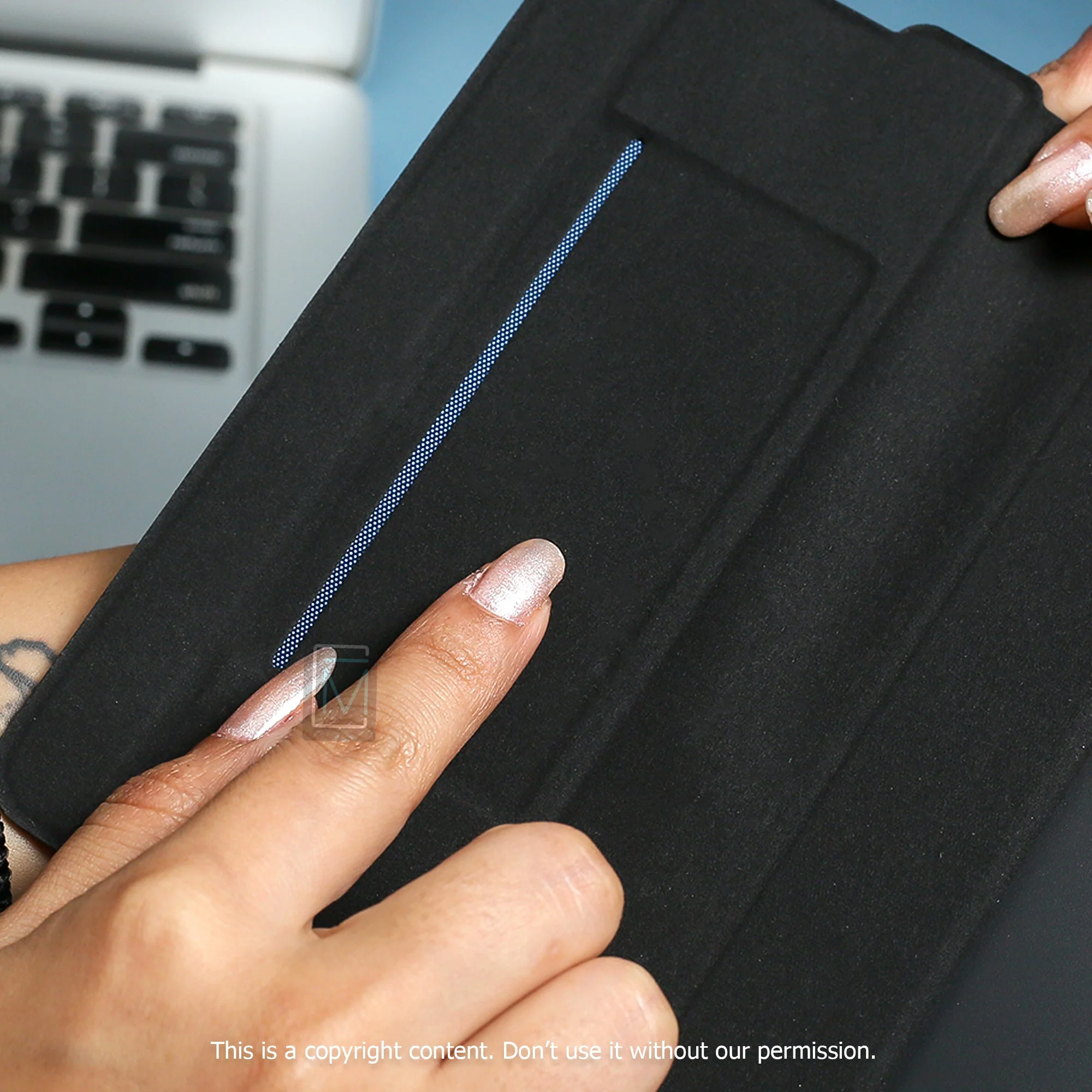 Galaxy Z Fold5 Classy Vintage-Inspired Leather Case - Image 5
