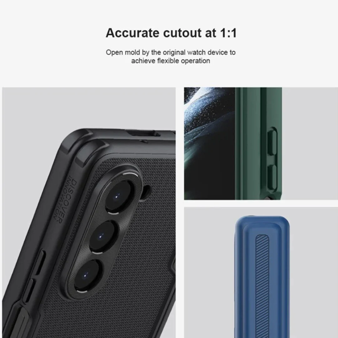 Galaxy Z Fold5 DefendPlus Frosted Bracket Phone Case - Image 2