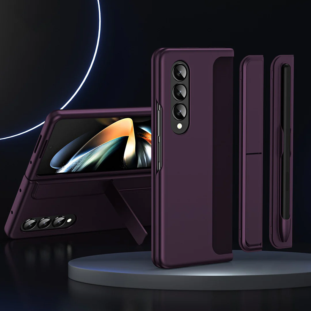 Galaxy Z Fold Series Detachable Pen Holder Kickstand Case - Image 2