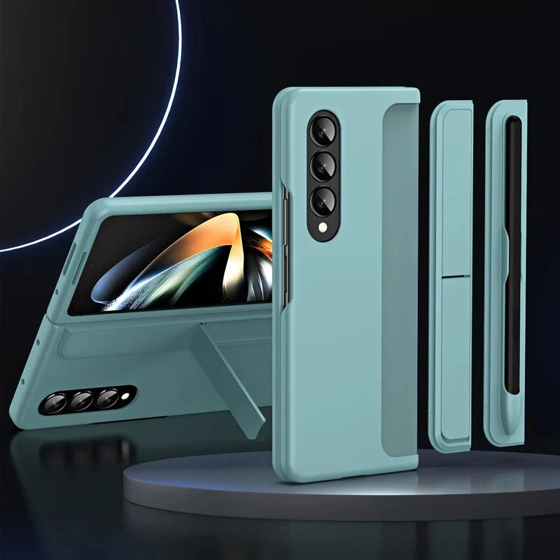 Galaxy Z Fold Series Detachable Pen Holder Kickstand Case - Image 3