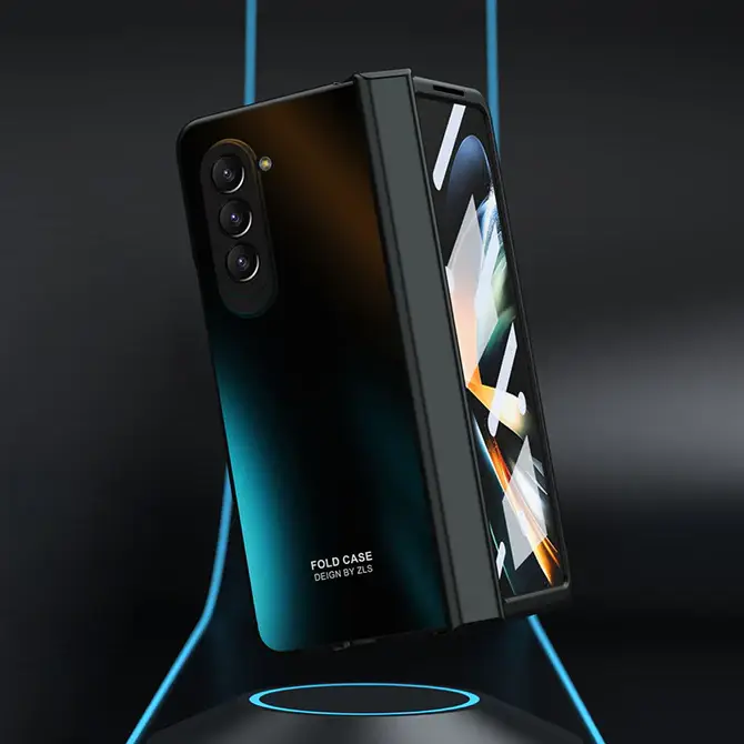 Galaxy Z Fold5 Electroplating Frosted Case - Image 2