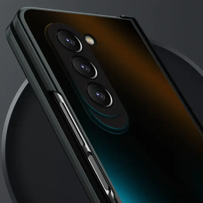 Galaxy Z Fold5 Electroplating Frosted Case - Image 8