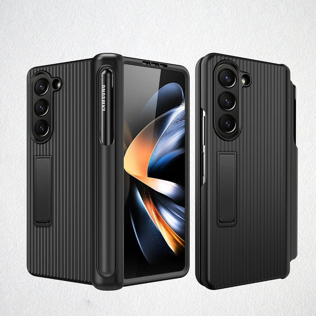 Galaxy Z Fold5 Elegant Hinged Case With Kickstand - Image 3