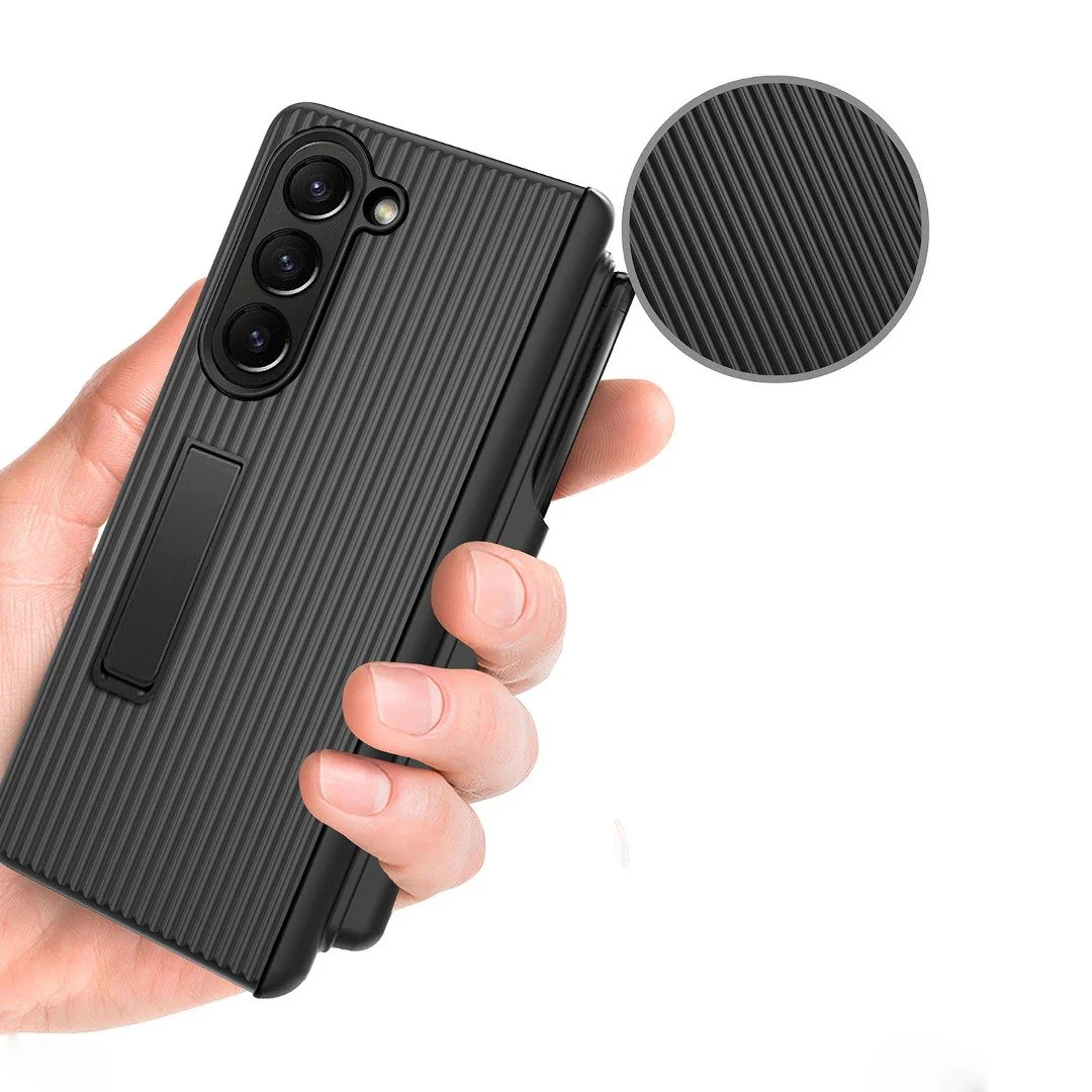 Galaxy Z Fold5 Elegant Hinged Case With Kickstand - Image 5