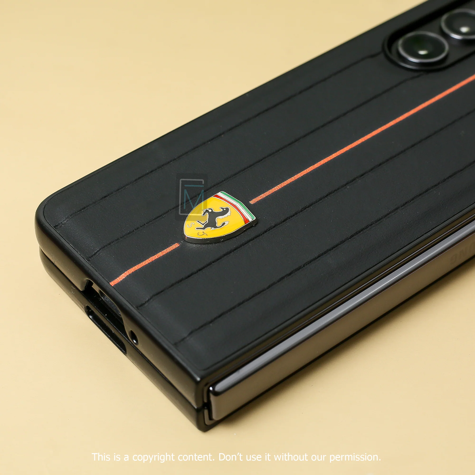 Galaxy Z Fold5 Ferrari Logo Suitcase Line Design case - Image 5