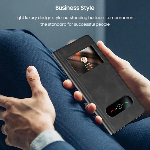 Galaxy Z Fold Series Napa Leather Business Case - Image 6