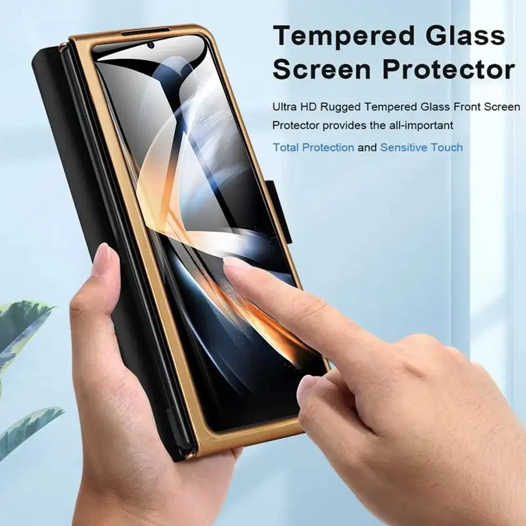 Galaxy Z Fold5 Premium Magnetic Fold Case with Pen Slot - Image 3
