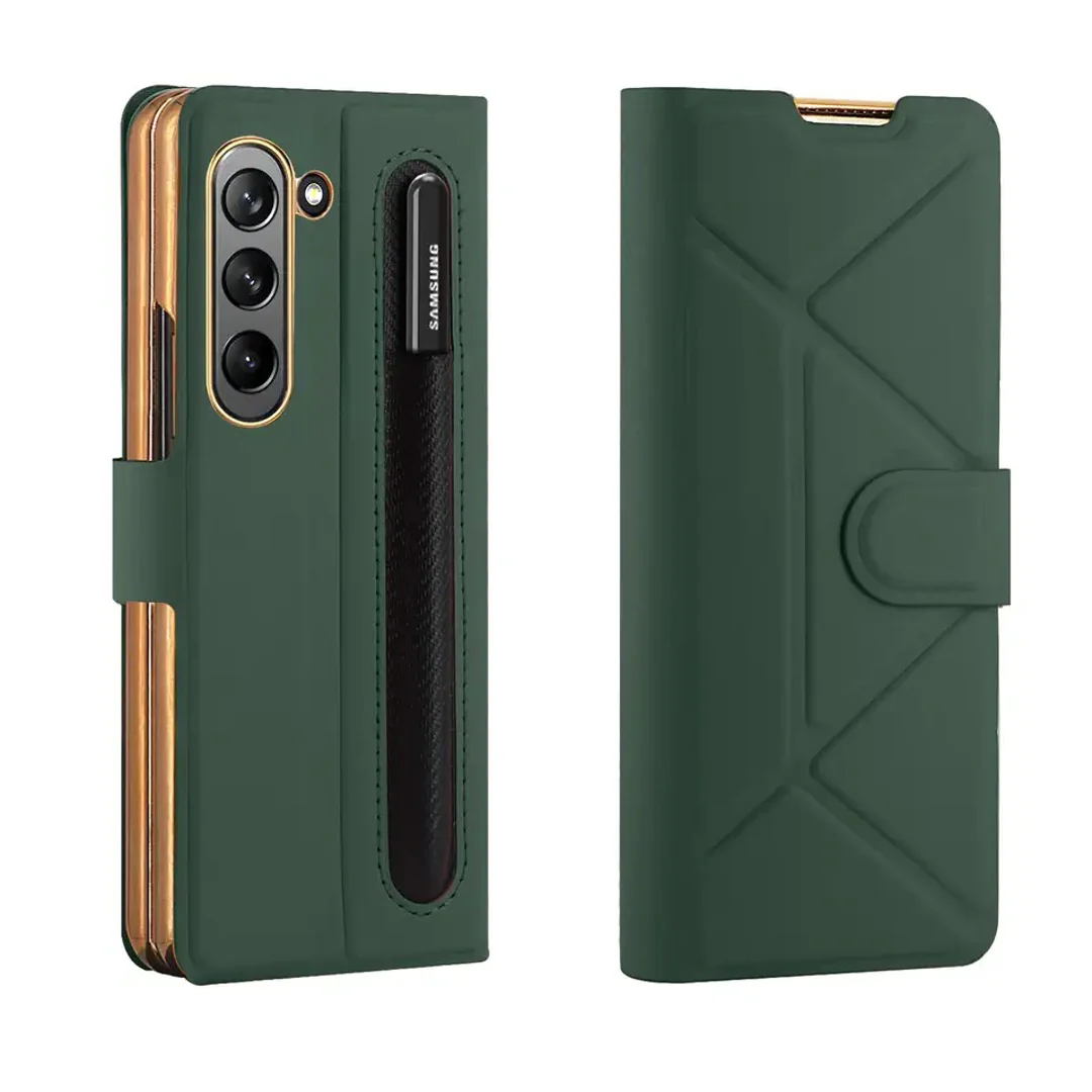 Galaxy Z Fold5 Premium Magnetic Fold Case with Pen Slot - Image 4