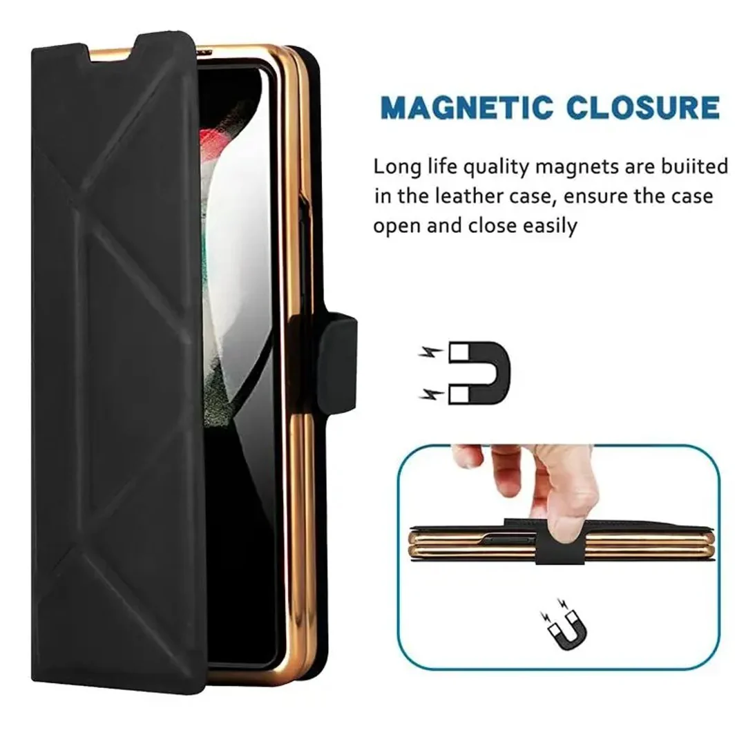 Galaxy Z Fold5 Premium Magnetic Fold Case with Pen Slot - Image 6