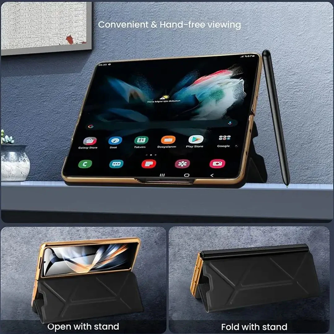 Galaxy Z Fold5 Premium Magnetic Fold Case with Pen Slot - Image 8