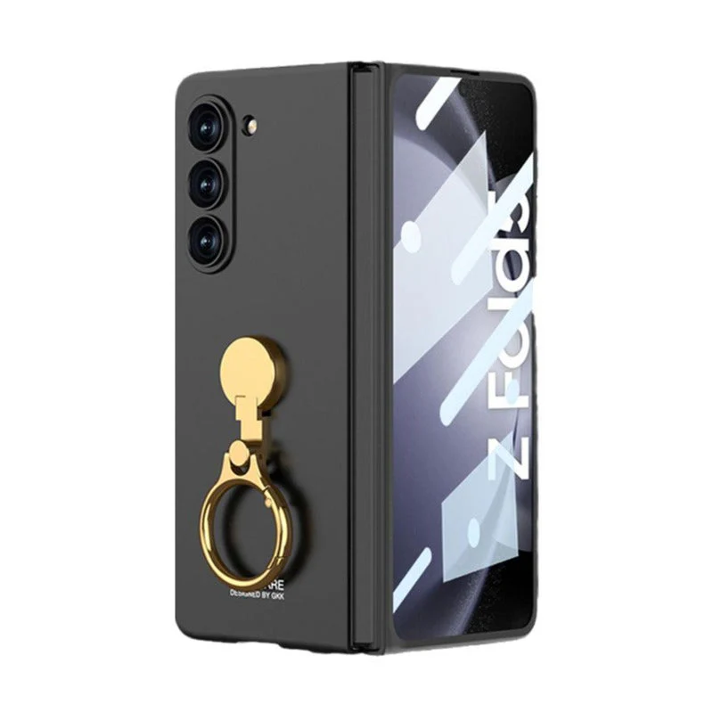 Galaxy Z Fold5 Ring Holder Electroplated Shockproof Case - Image 13