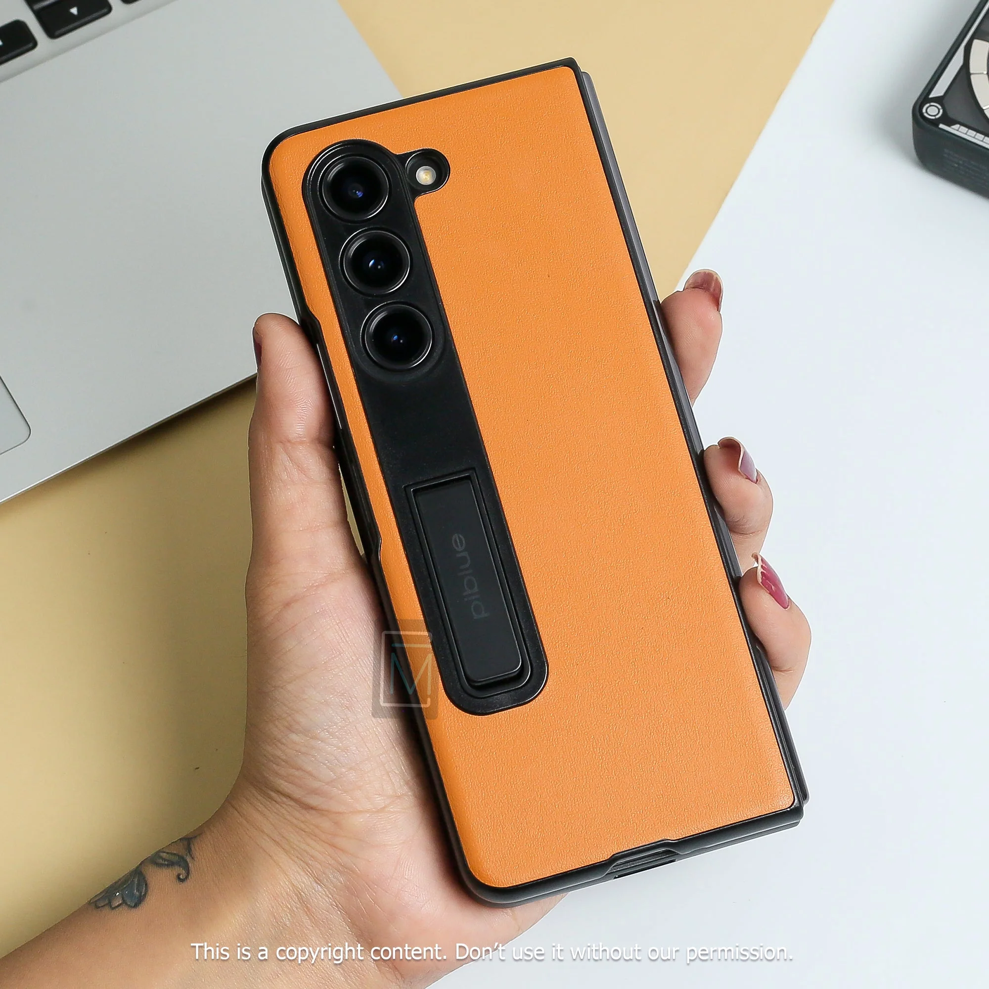 Galaxy Z Fold5 Supreme Leather Finish Case - Image 7