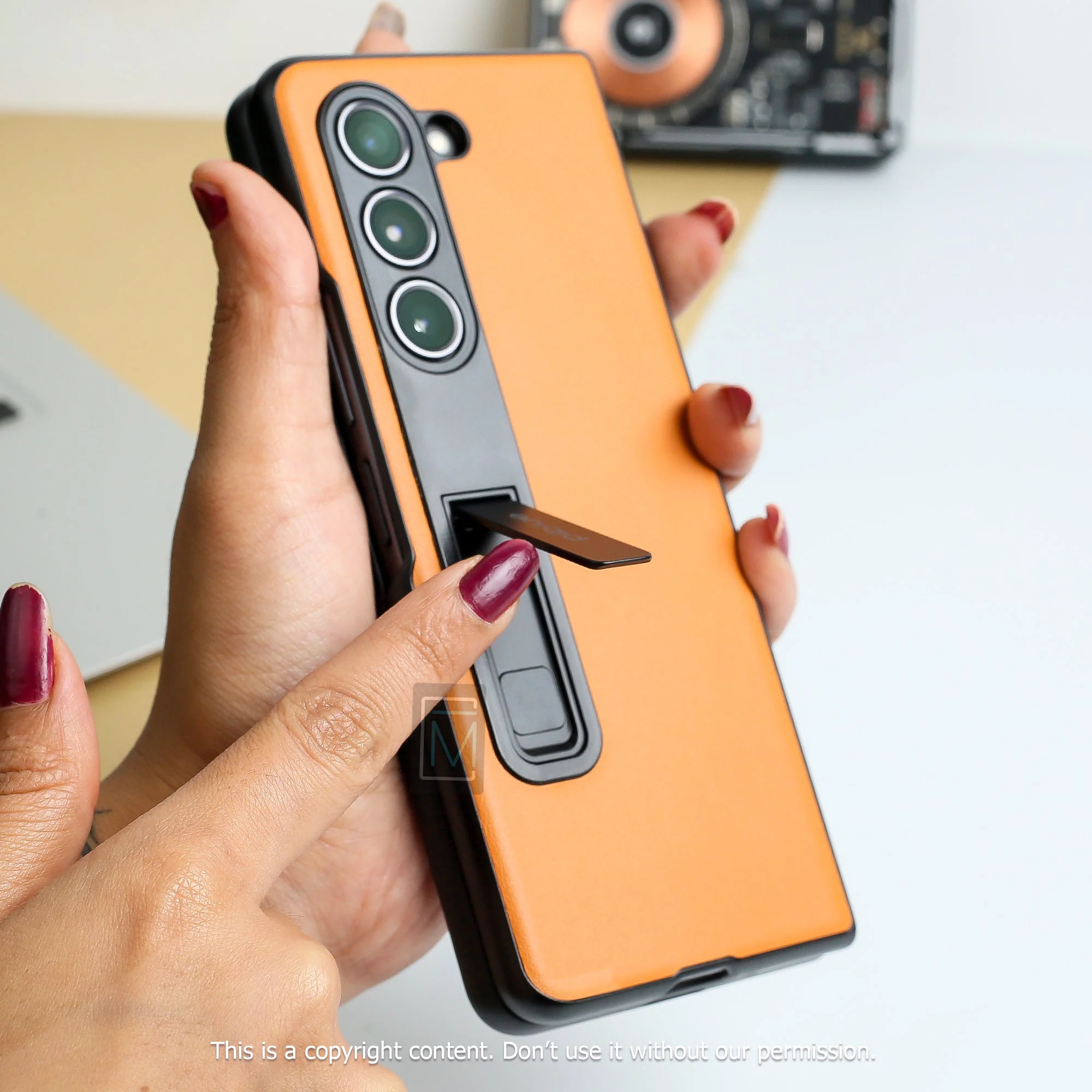 Galaxy Z Fold5 Supreme Leather Finish Case - Image 8