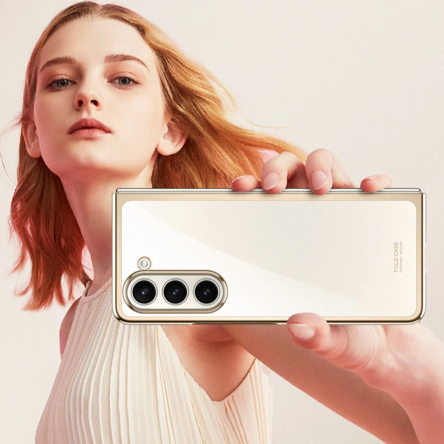 Galaxy Z Fold5 Transparent Glitter Case - Image 4