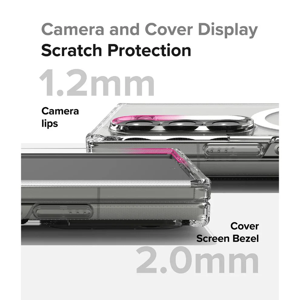 Galaxy Z Fold6 Anti-Knock TPU Transparent MagSafe Case - Image 10