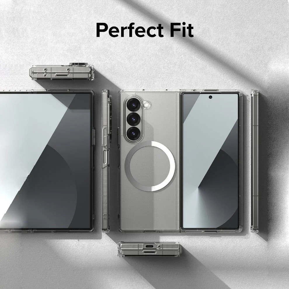 Galaxy Z Fold6 Anti-Knock TPU Transparent MagSafe Case - Image 13