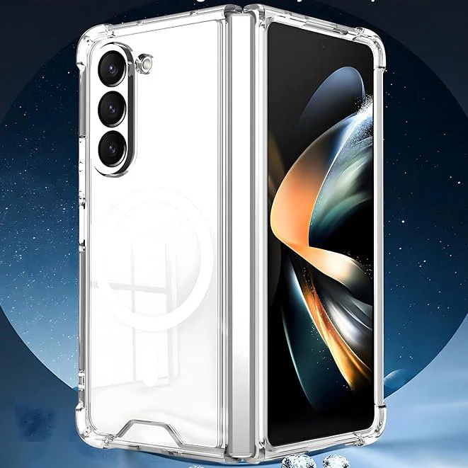 Galaxy Z Fold6 Anti-Knock TPU Transparent MagSafe Case - Image 3