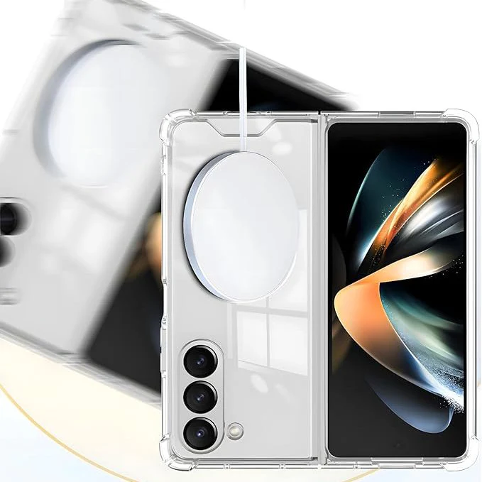 Galaxy Z Fold6 Anti-Knock TPU Transparent MagSafe Case - Image 4