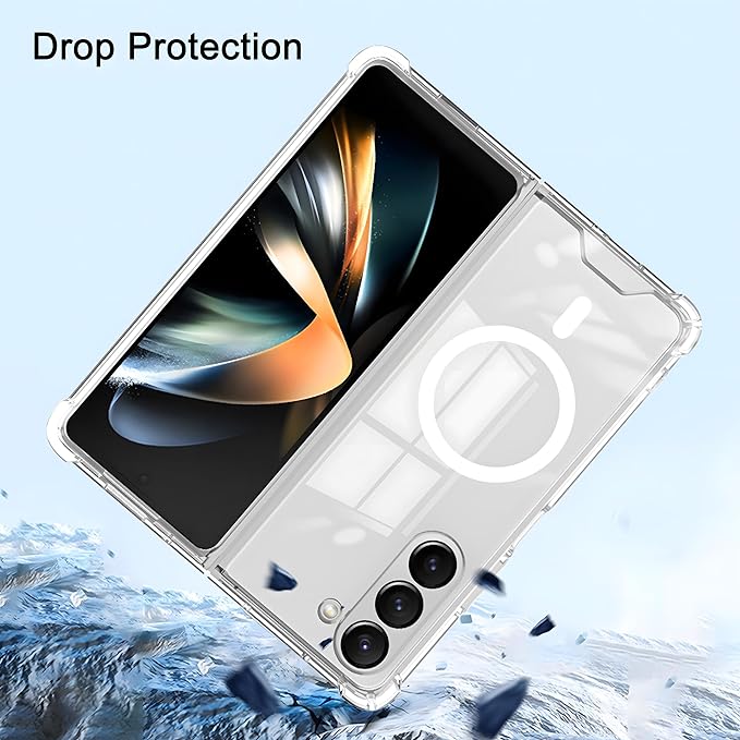 Galaxy Z Fold6 Anti-Knock TPU Transparent MagSafe Case - Image 6