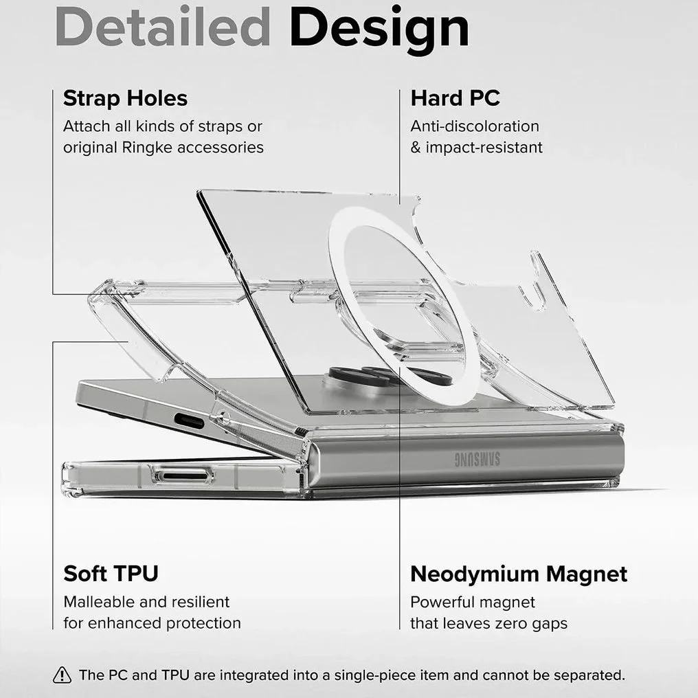 Galaxy Z Fold6 Anti-Knock TPU Transparent MagSafe Case - Image 8