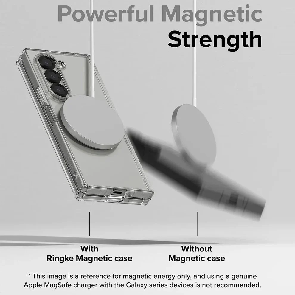 Galaxy Z Fold6 Anti-Knock TPU Transparent MagSafe Case - Image 9