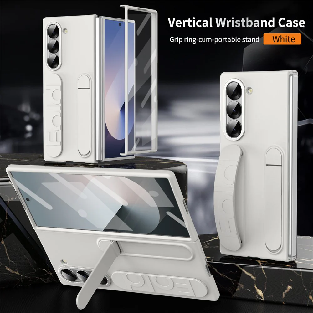 Galaxy Z Fold Series Dual Function Wristband Stand Case - Image 11