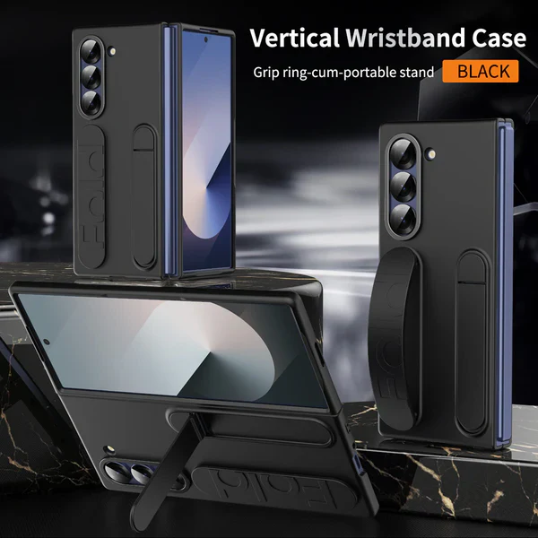 Galaxy Z Fold Series Dual Function Wristband Stand Case - Image 4