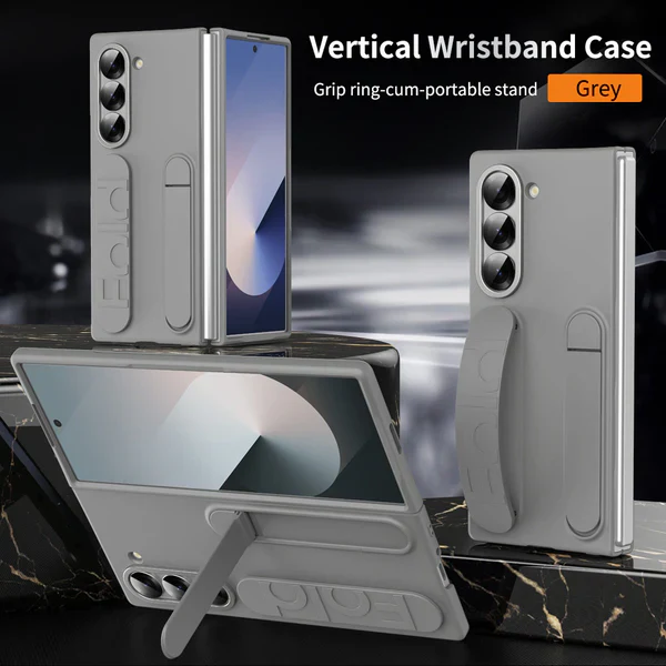 Galaxy Z Fold Series Dual Function Wristband Stand Case - Image 5