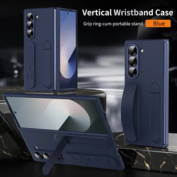 Galaxy Z Fold Series Dual Function Wristband Stand Case - Image 6