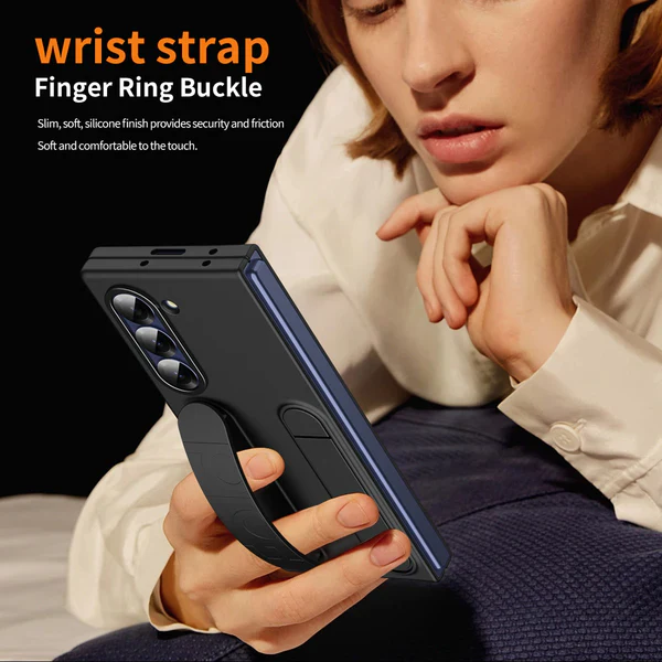 Galaxy Z Fold Series Dual Function Wristband Stand Case - Image 7