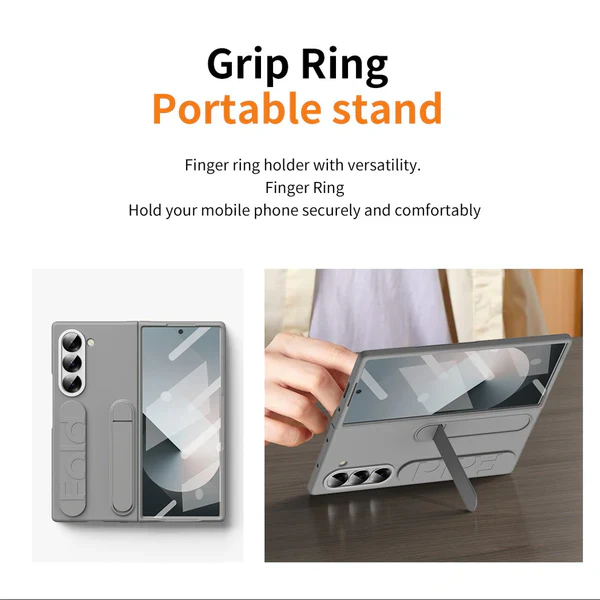 Galaxy Z Fold Series Dual Function Wristband Stand Case - Image 8