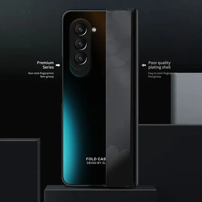 Galaxy Z Fold6 Electroplating Frosted Case - Image 7