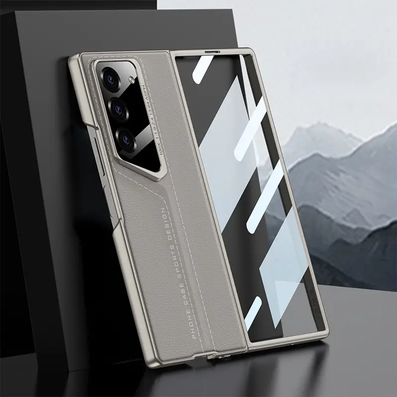 Galaxy Z Fold6 Heritage™ Cutting Edge Leather Case - Image 2