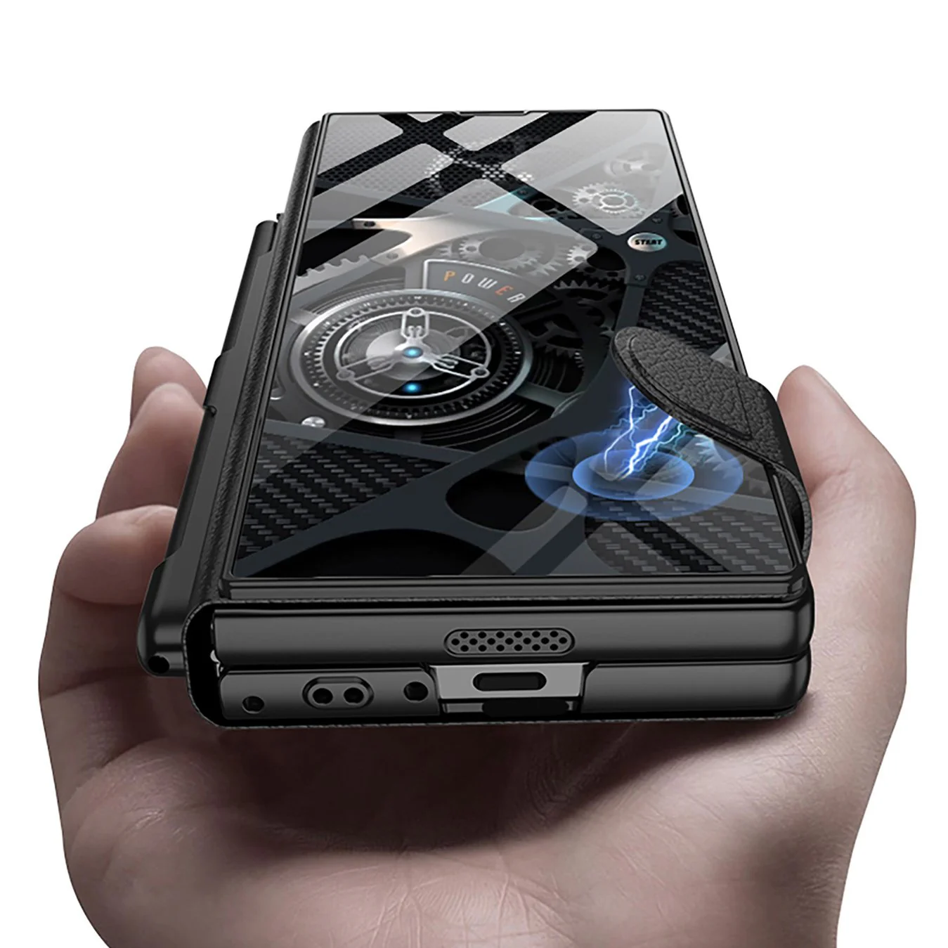 Galaxy Z Fold Series Premium Marble Pattern Case - Image 4