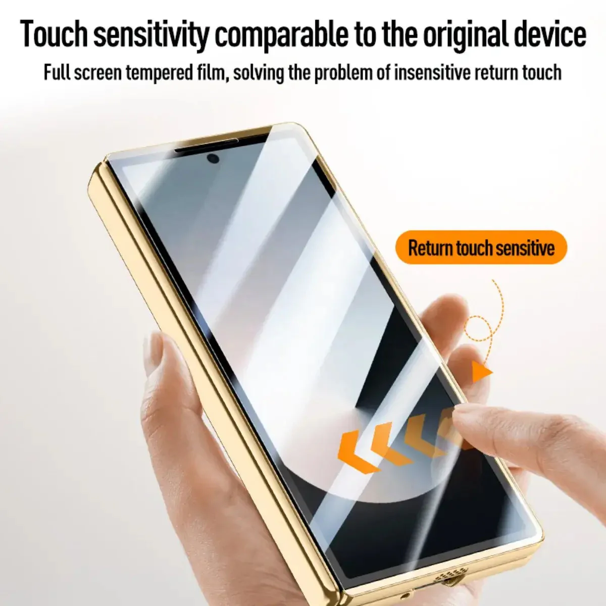 Galaxy Z Fold6 Prestigious Alloy Bracket Leather Case - Image 9