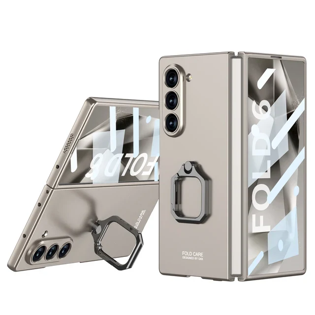 Galaxy Z Fold6 Refined Matte Ring Holder Case - Image 4