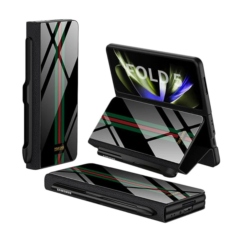 Galaxy Z Fold6 Reflective Stripe Glass Case - Image 4