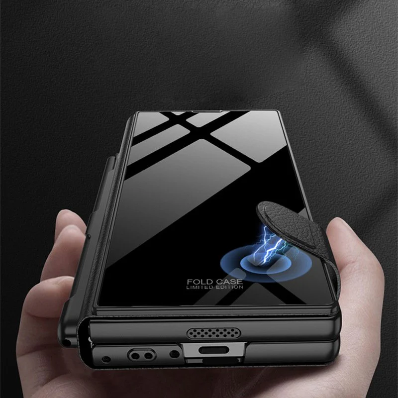 Galaxy Z Fold6 Reflective Stripe Glass Case - Image 5