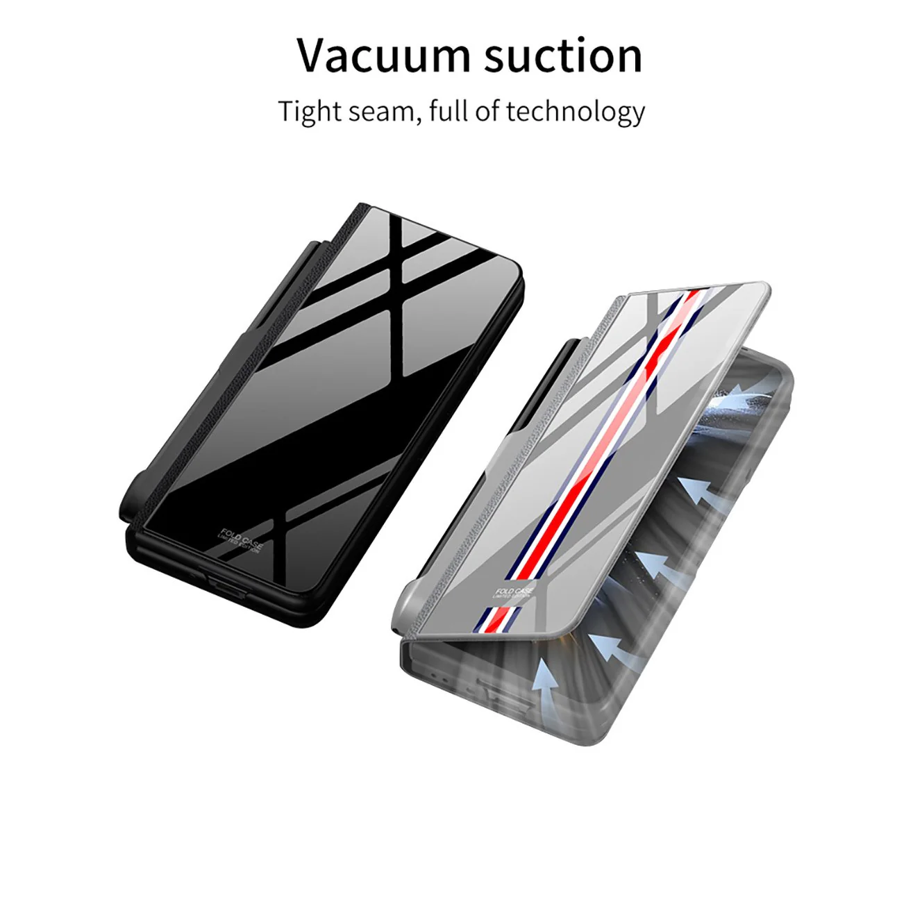 Galaxy Z Fold6 Reflective Stripe Glass Case - Image 6
