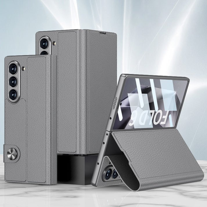 Galaxy Z Fold6 Rich Luxe Corporate Leather Case - Image 3