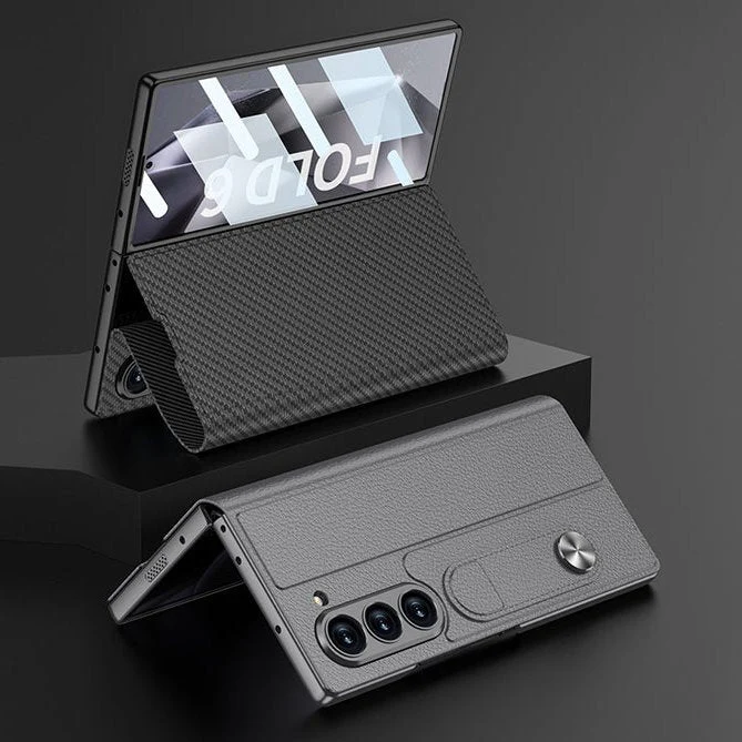 Galaxy Z Fold6 Rich Luxe Corporate Leather Case - Image 5