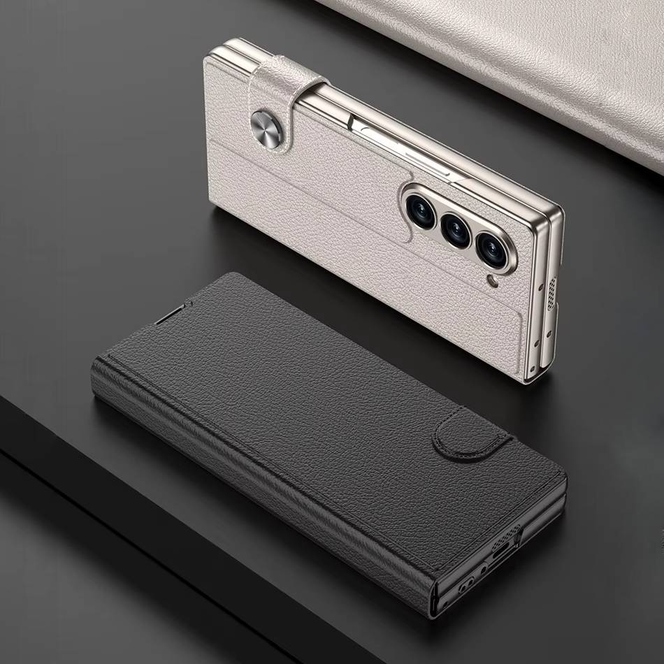 Galaxy Z Fold6 Rich Luxe Corporate Leather Case - Image 9