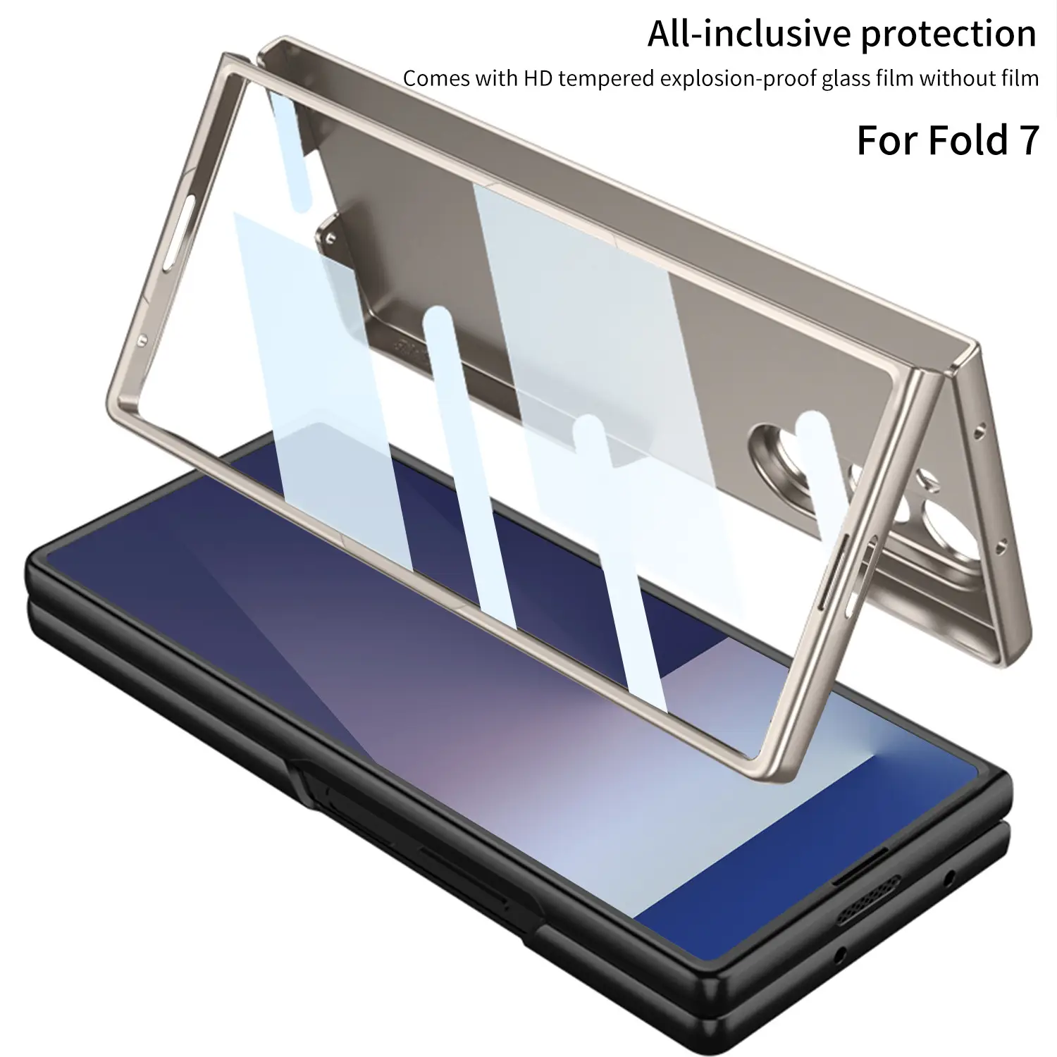 Galaxy Z Fold7 Deluxe Matte Robust Frame Case - Image 11