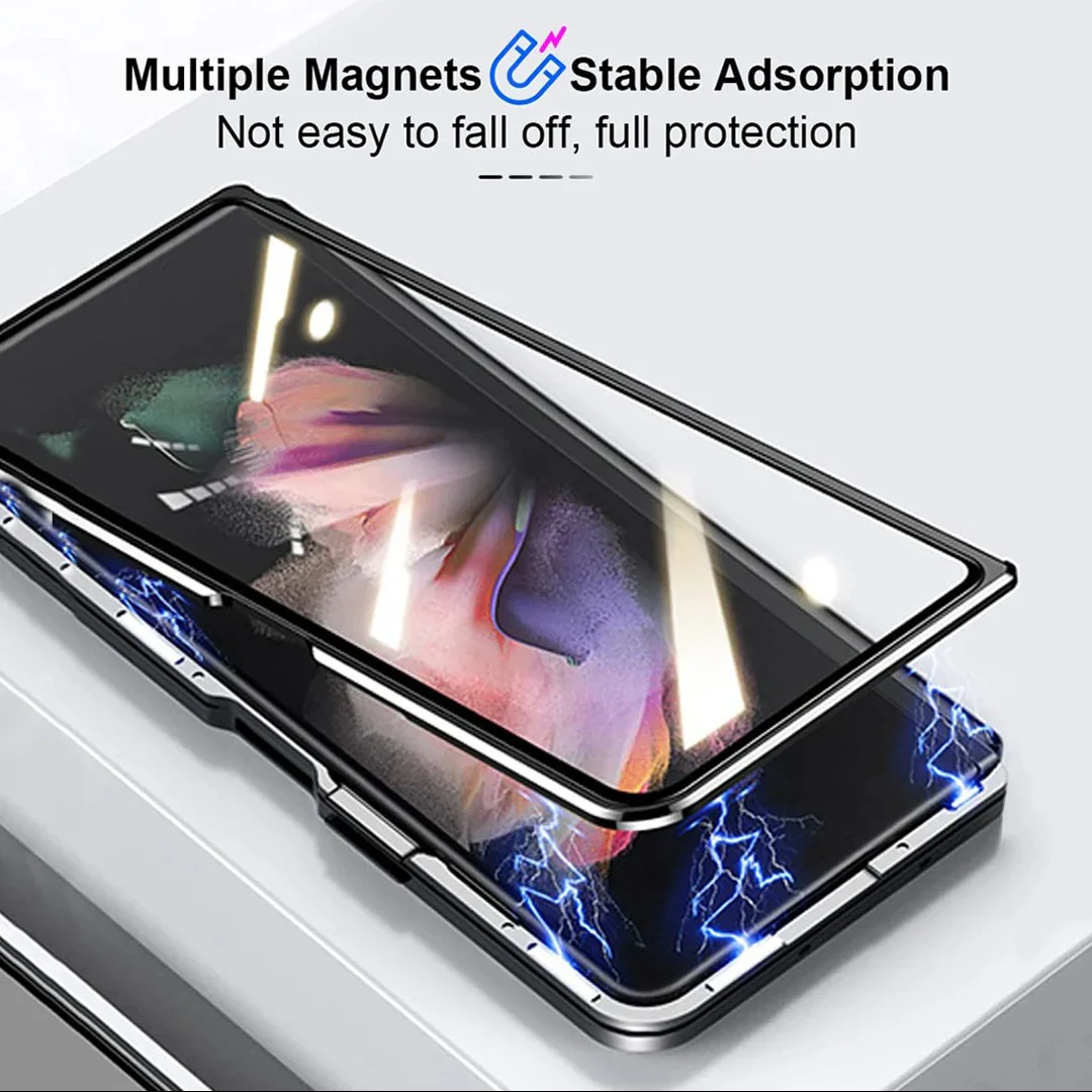 Galaxy Z Fold7 (Front+Back) Protection Magnetic Fit Case - Image 4