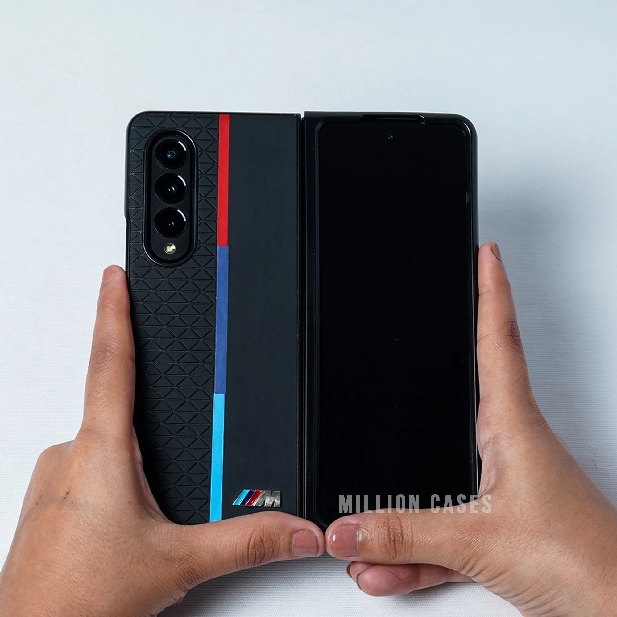 Galaxy Z Series Embossed Triangle Textured Soft TPU Case - Image 3