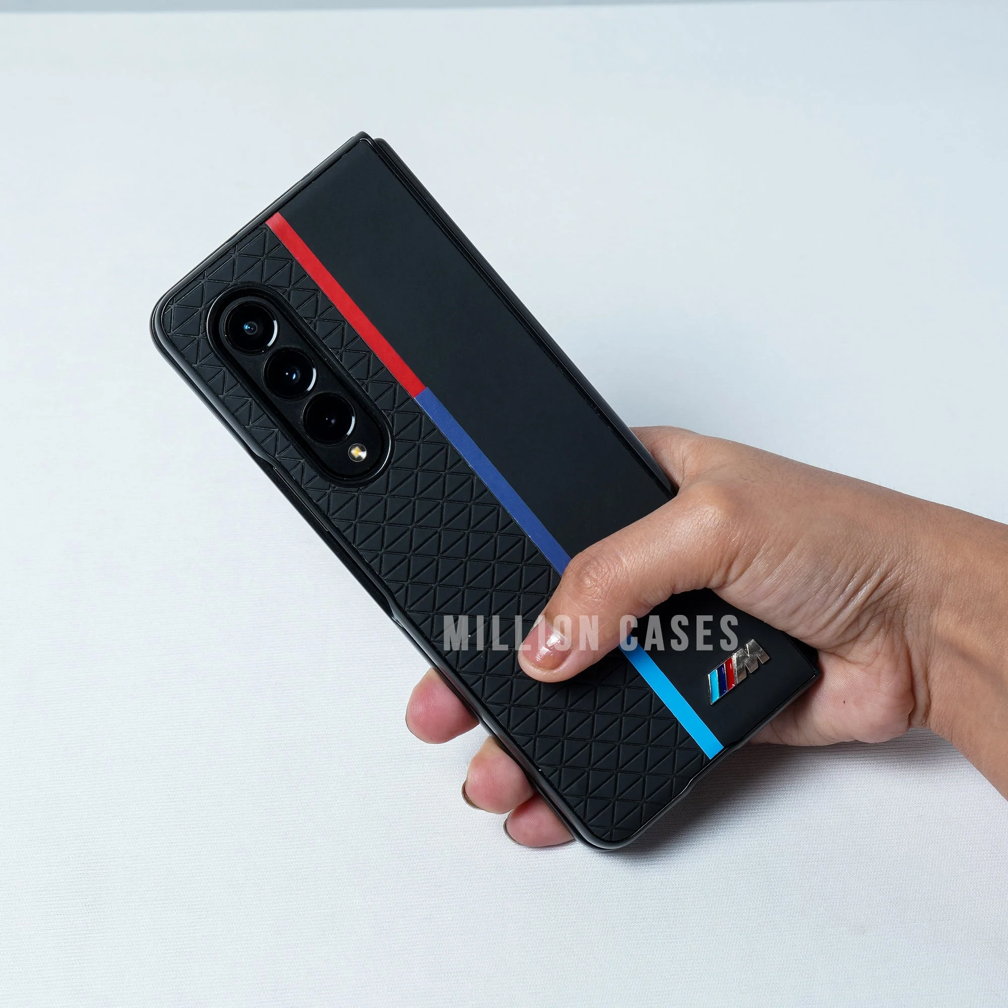 Galaxy Z Series Embossed Triangle Textured Soft TPU Case - Image 4