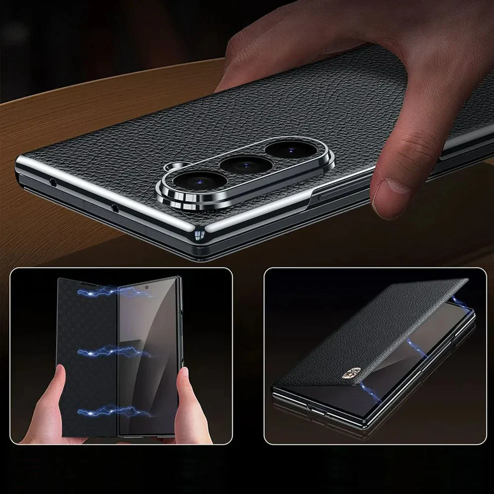 Galaxy Z Series Vortex Business Professional Leather Case - Image 4