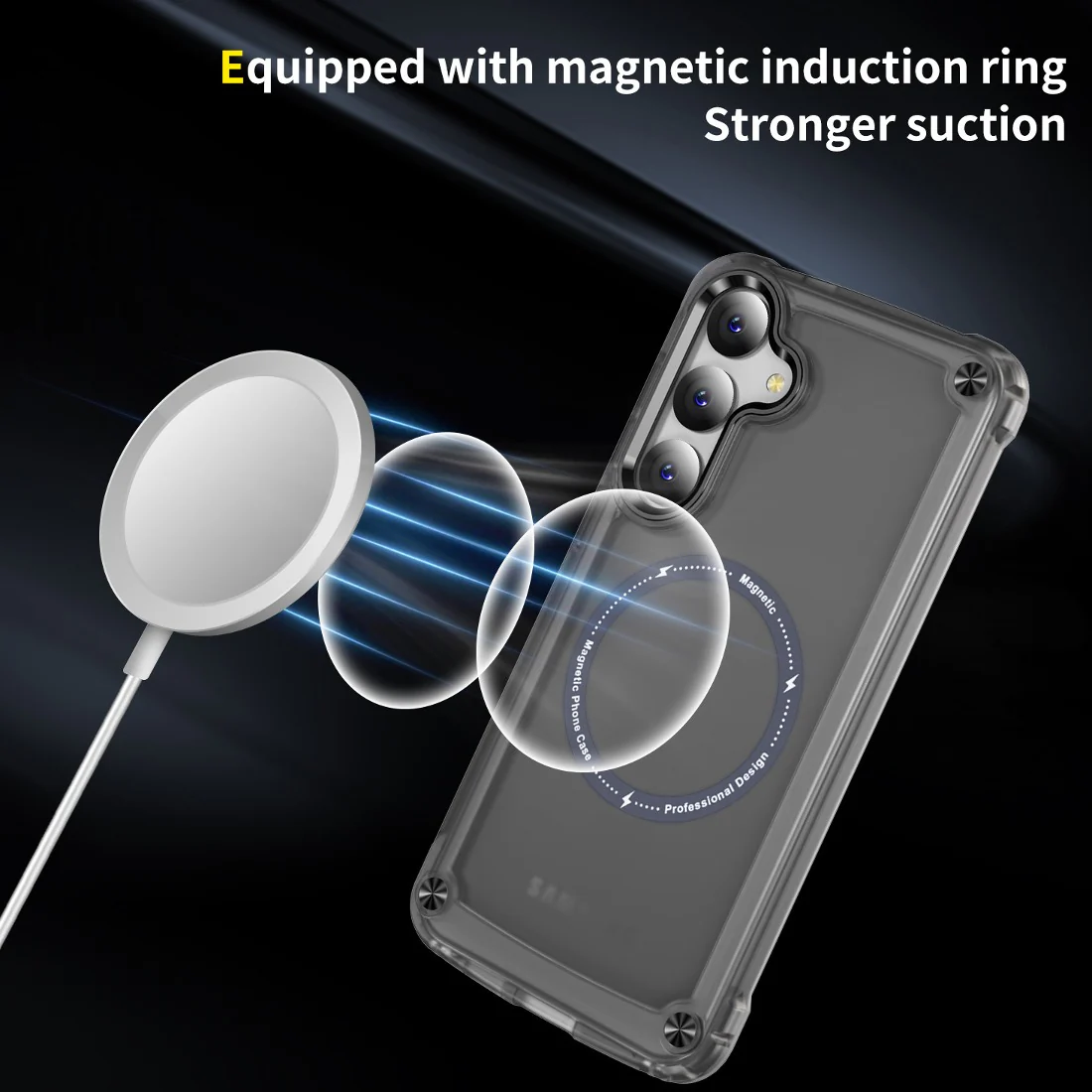 Metal Button Shockproof Magsafe Case - Samsung - Image 10